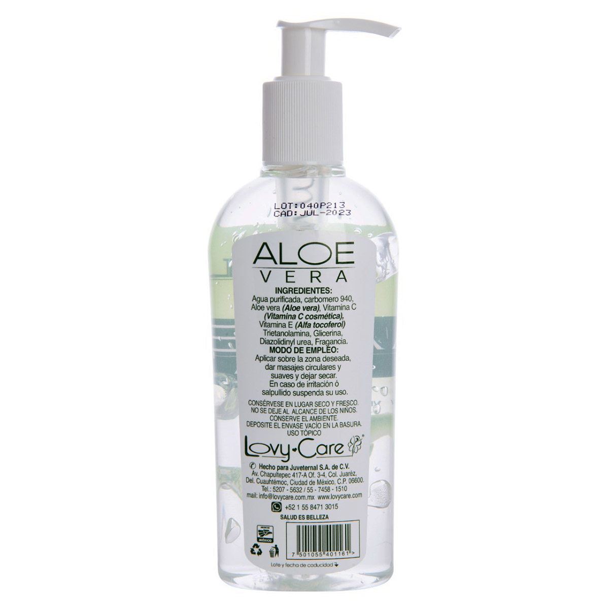 Gel Aloe Vera Bioactve Con Vit C 250ml Juveternal