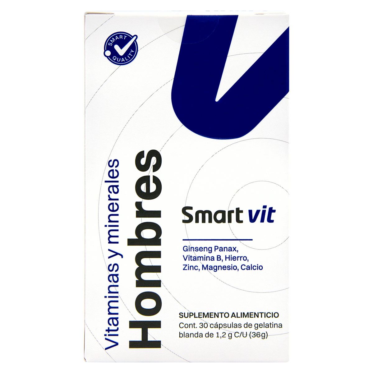 HOMBRES VITAMINAS Y MINERALES   30 CAPS.