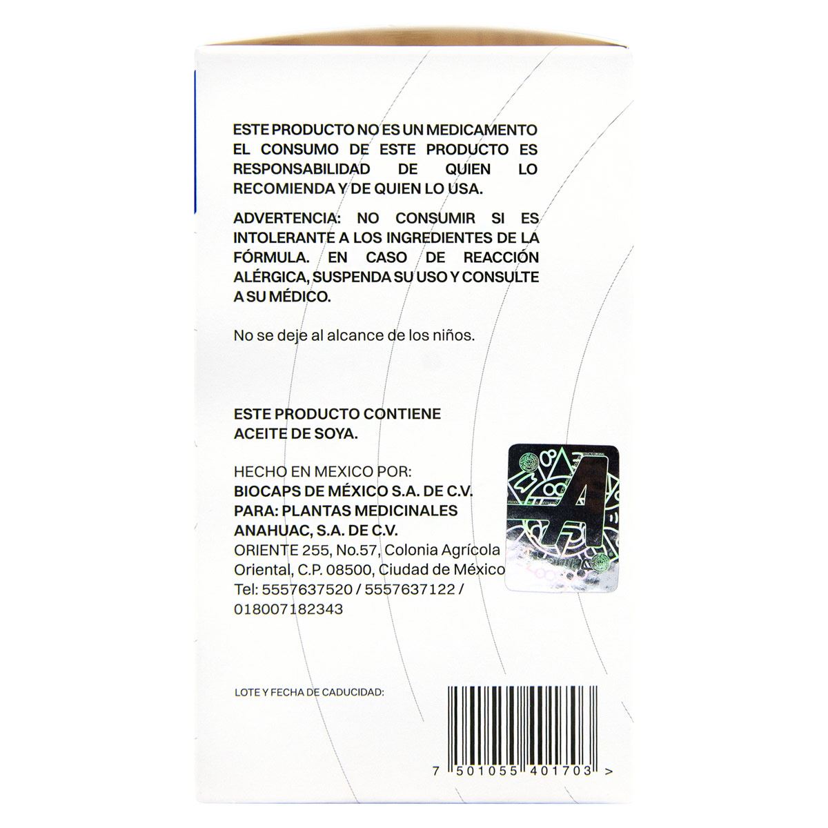 HOMBRES VITAMINAS Y MINERALES   30 CAPS.