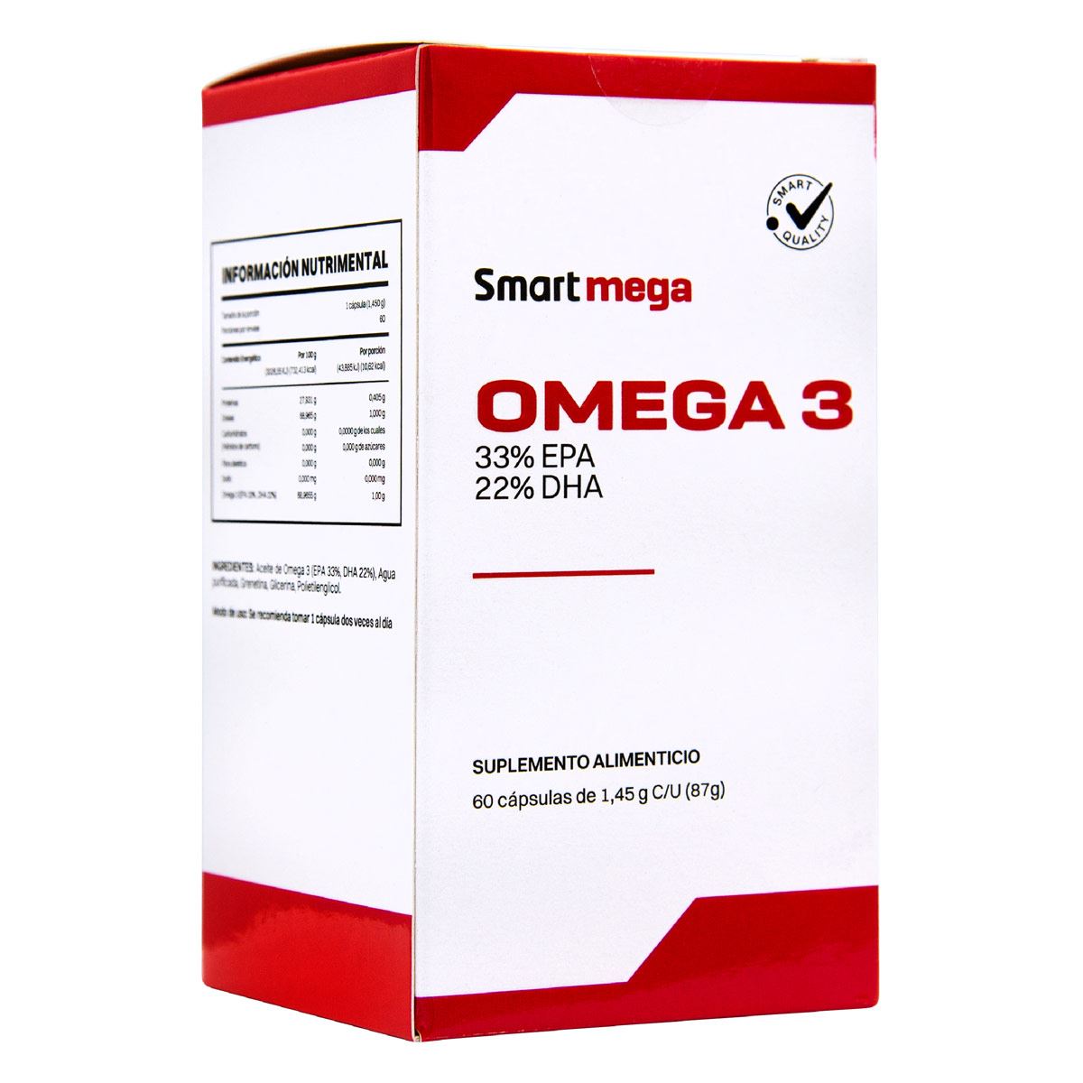 Omega 3 + 33% Epa + 22% Dha 60 Cápsulas