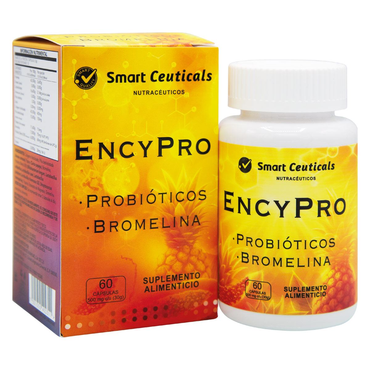 Ency Pro Probióticos Bromelina 60caps
