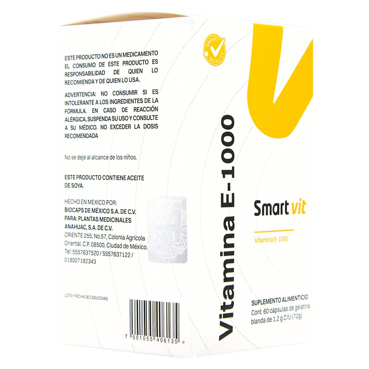 SMART VITAMINA E-1000 60 C.G.B.