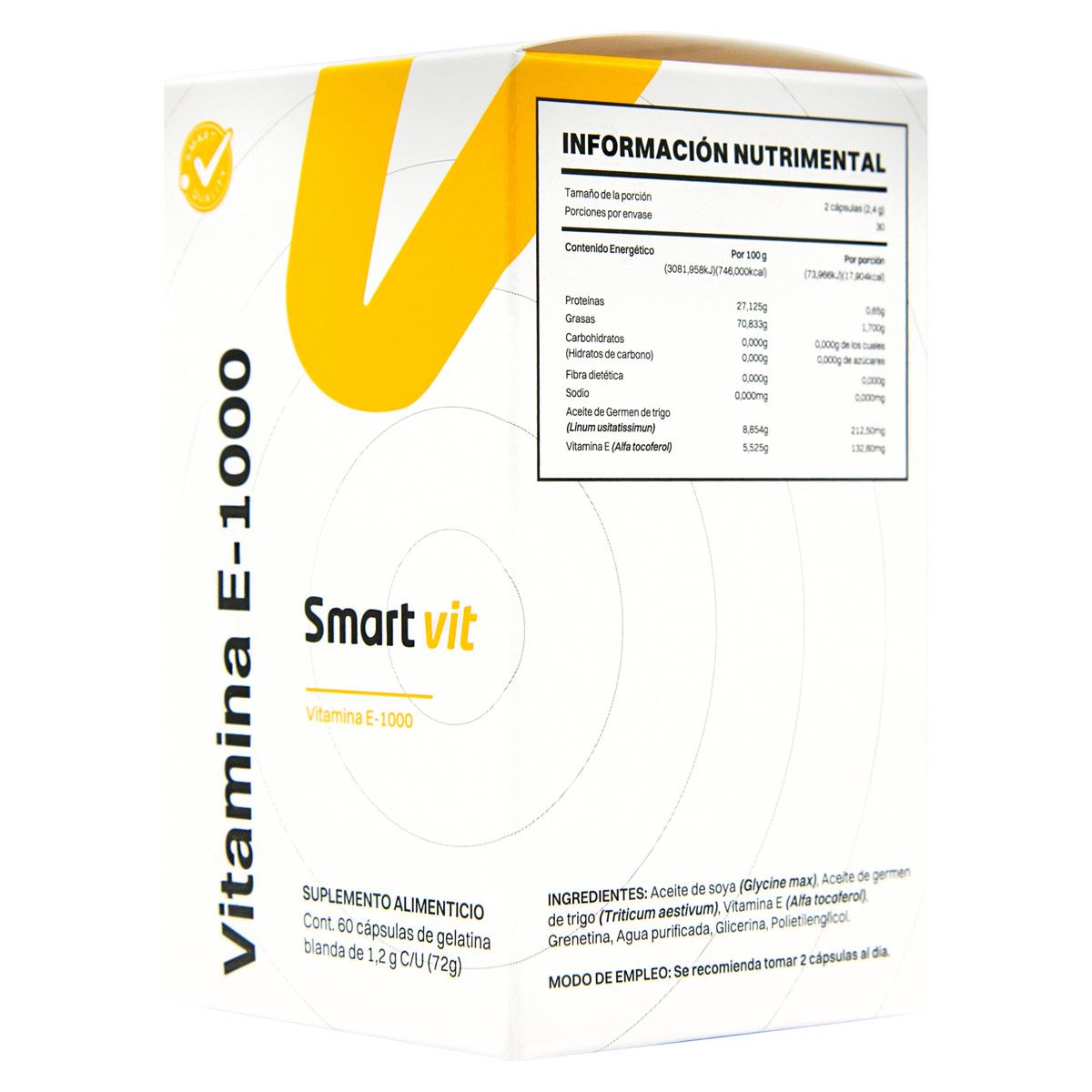 SMART VITAMINA E-1000 60 C.G.B.