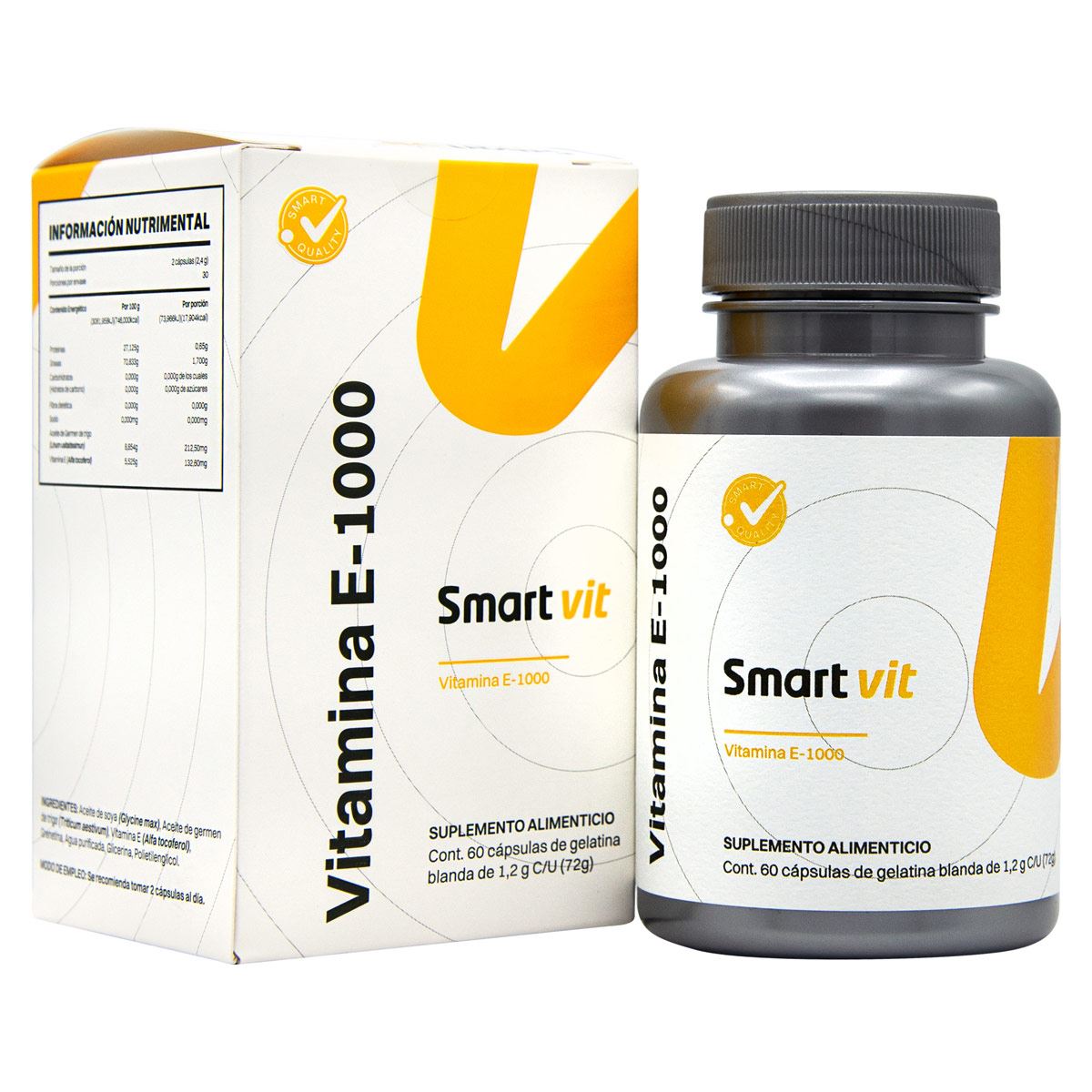 SMART VITAMINA E-1000 60 C.G.B.