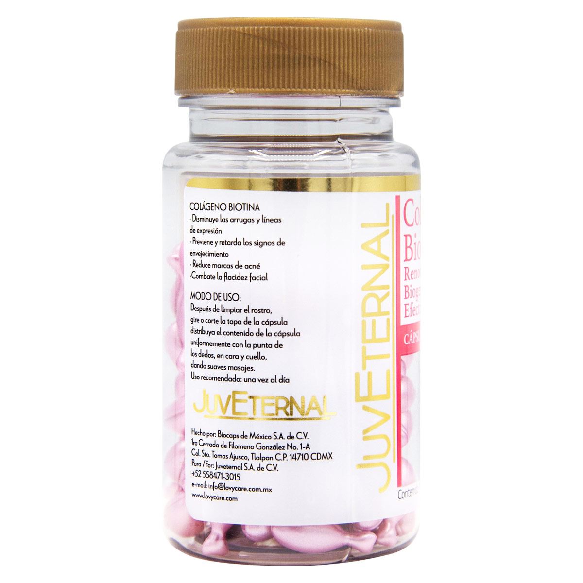 Cápsulas Fac Colágeno+Biotina 90cap Juveternal