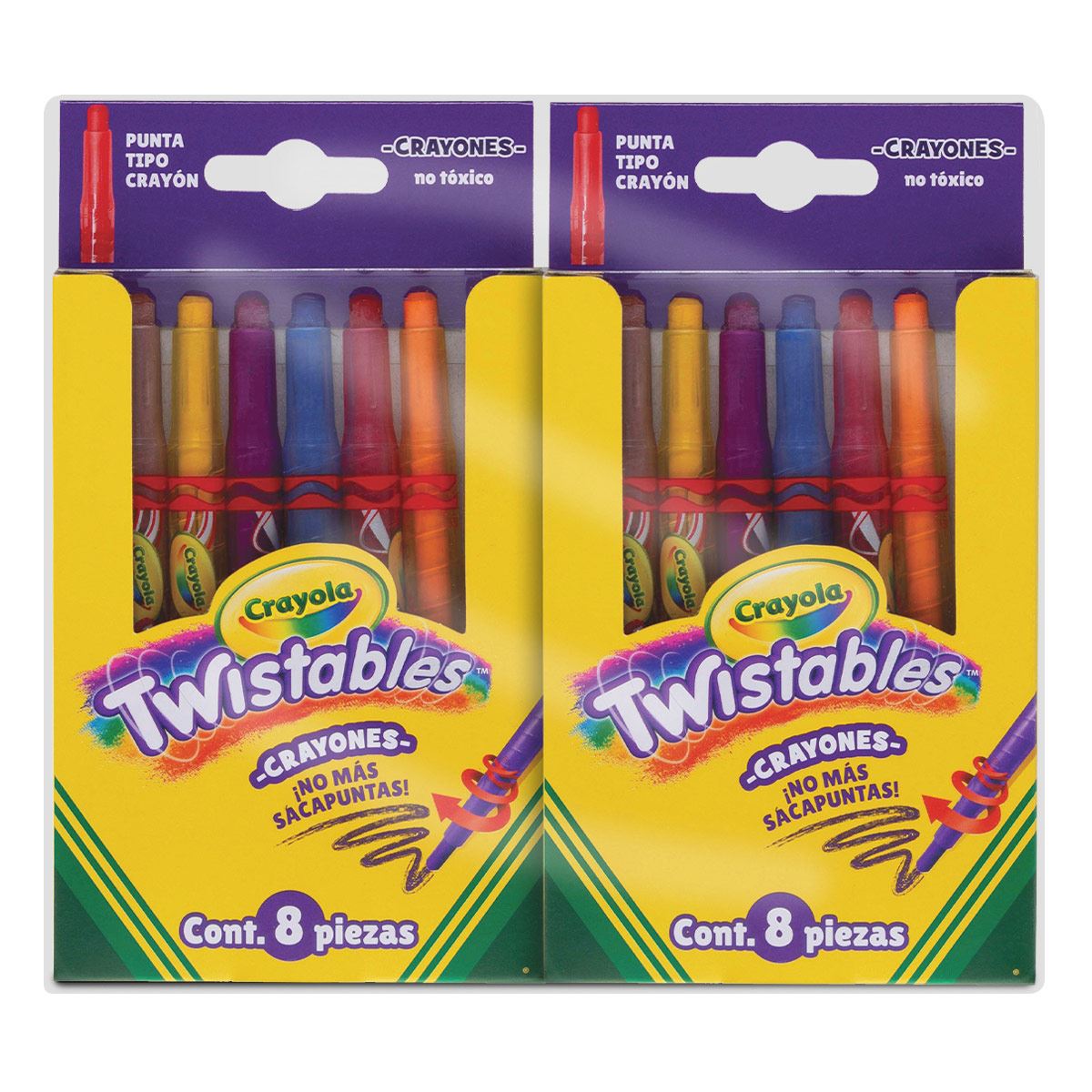 8 crayones CRAYOLA twistables two pack