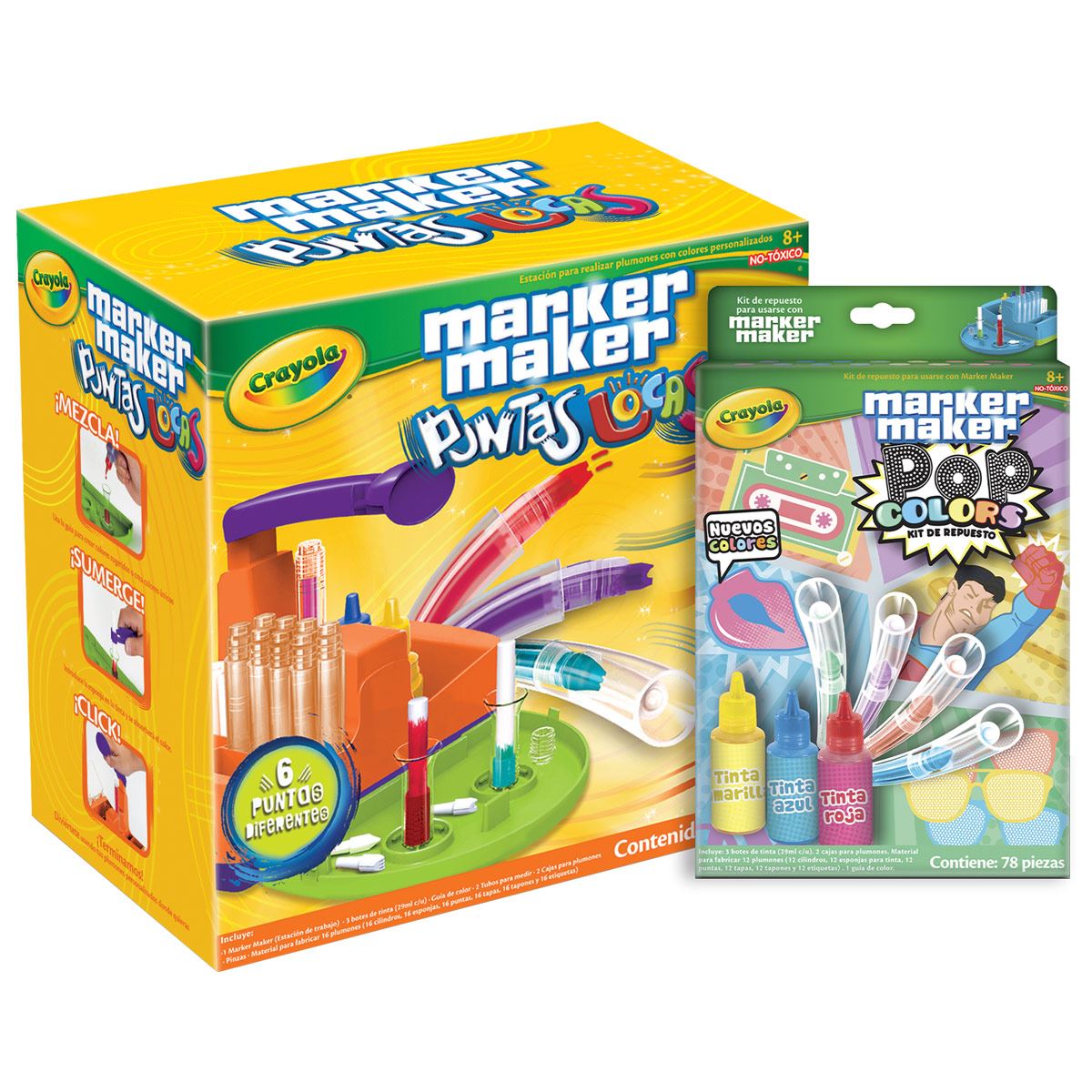 Pop Colors Kit De Repuesto Para Marker Maker Crayola Cd