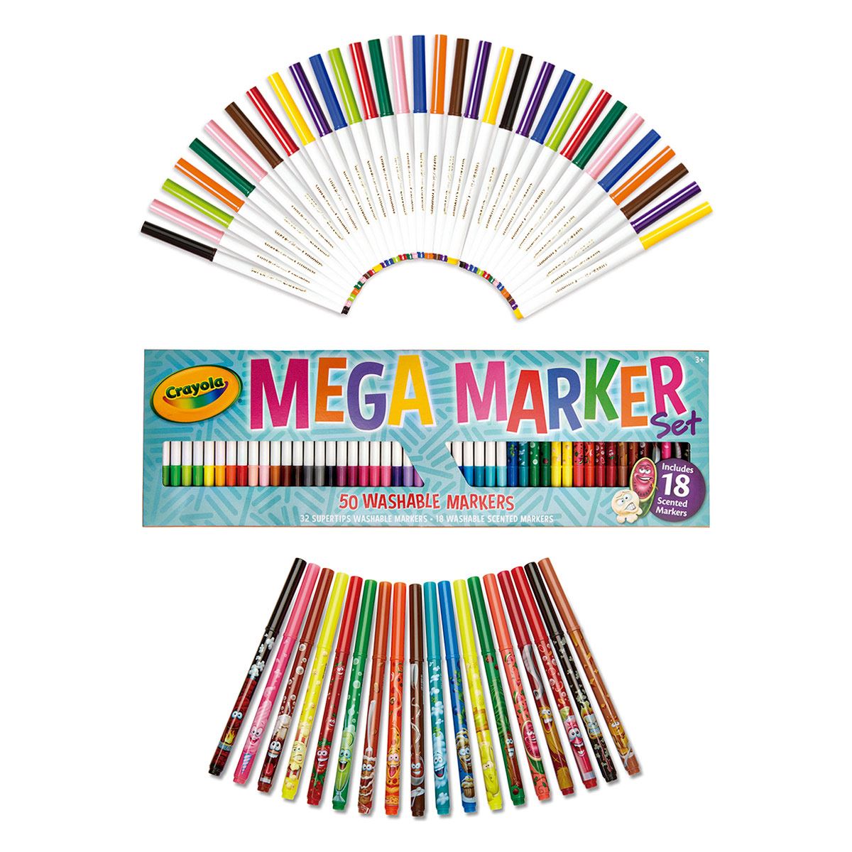 Mega Marker set con 50 plumones CRAYOLA