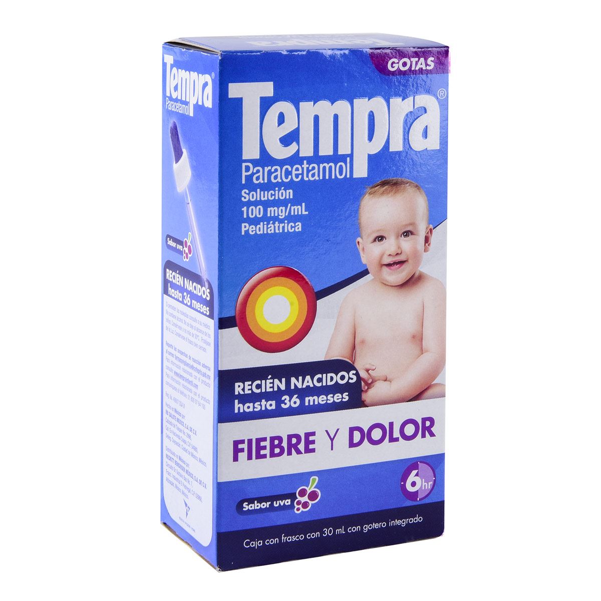 Tempra Gotas Sabor Uva