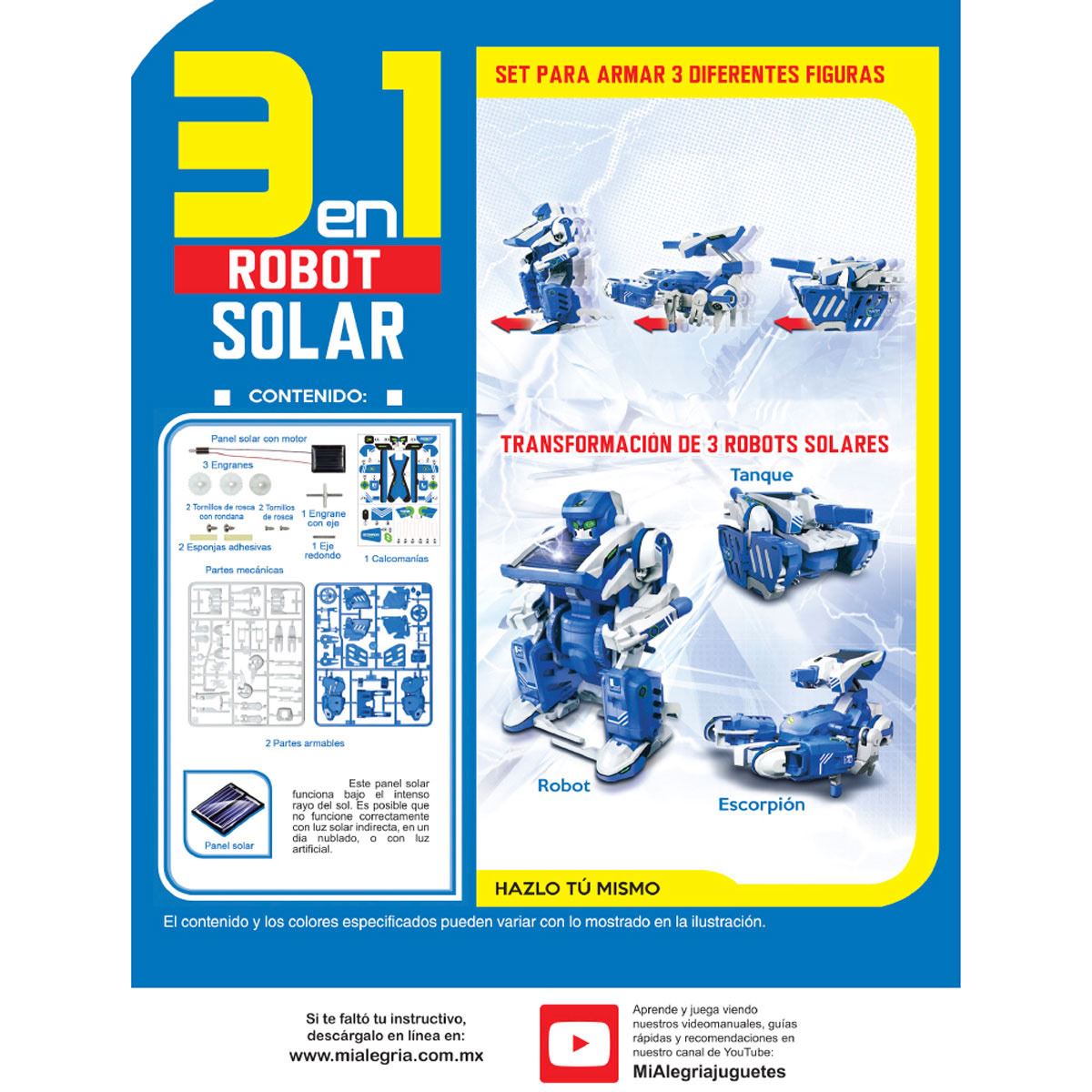 Robot Solar 3 En 1 1718 Mi Alegría