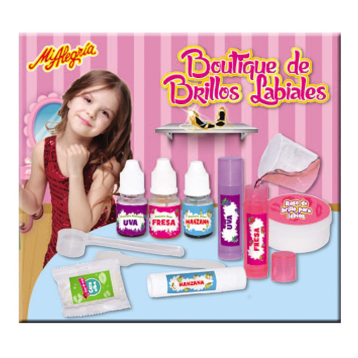 Juego de Mesa Boutique de Brillos Labiales de Mi Alegría