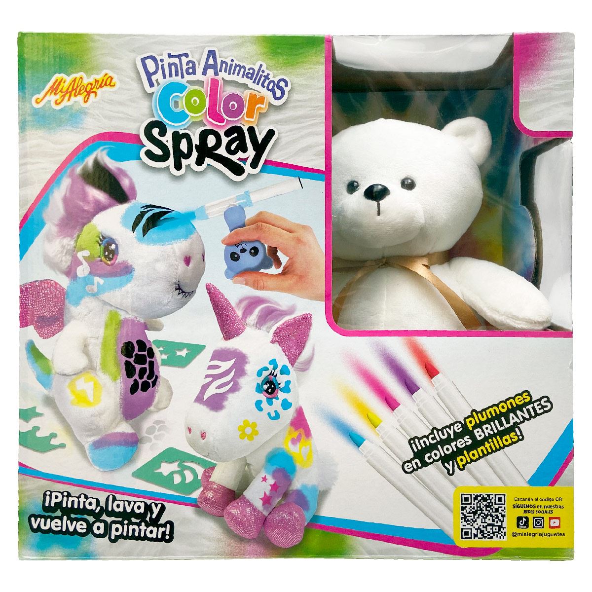 Pinta Animalitos Color Spray Osito Mi Alegría