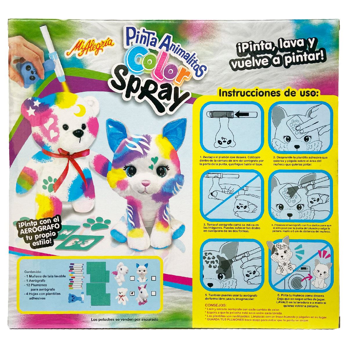 Pinta Animalitos Color Spray Osito Mi Alegría