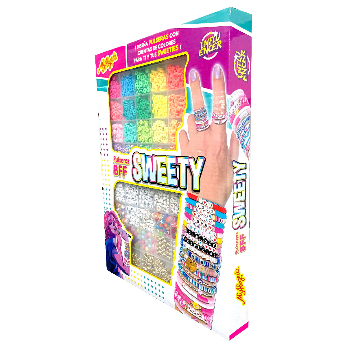 Fábrica de Pulseras BFF Sweety Mi Alegría ¡Diseña Pulseras con Cuentas de Colores!