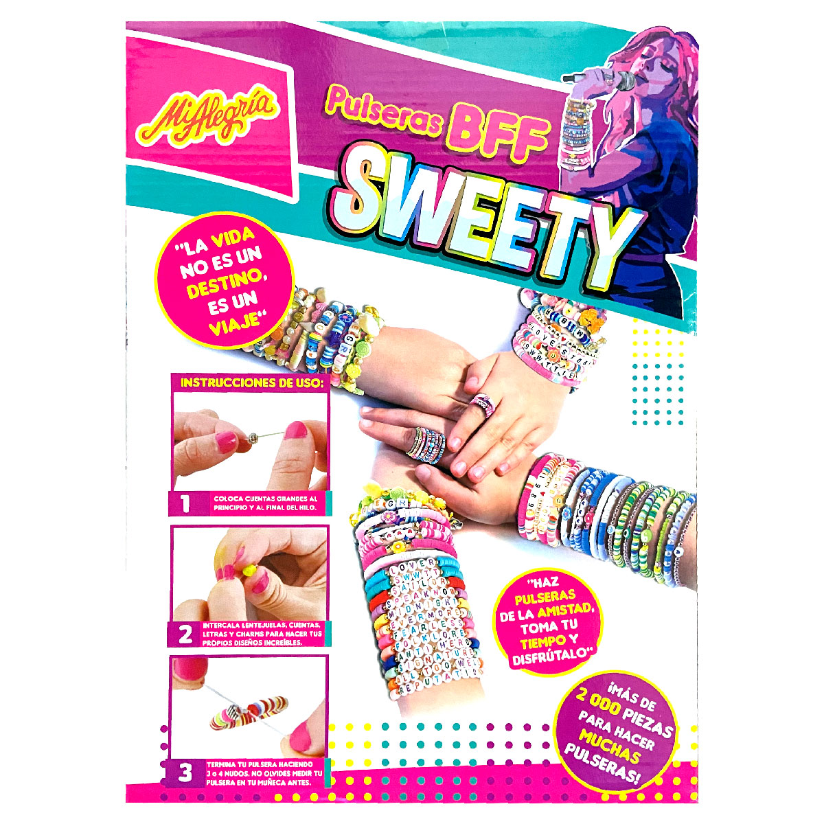 Fábrica de Pulseras BFF Sweety Mi Alegría ¡Diseña Pulseras con Cuentas de Colores!