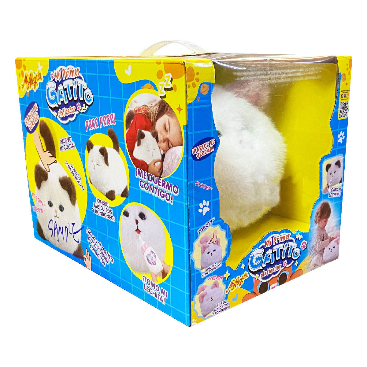 Peluche Mi Primer Gatito Platicador Mi Aalegría