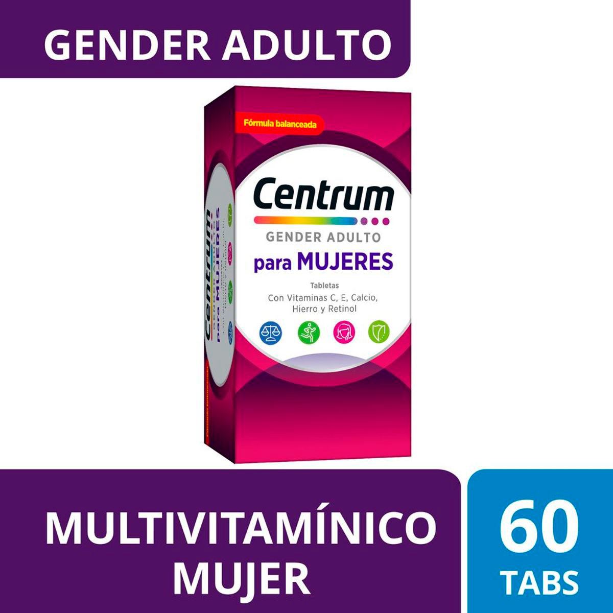 Centrum Gender+50 Mujer 60tabs