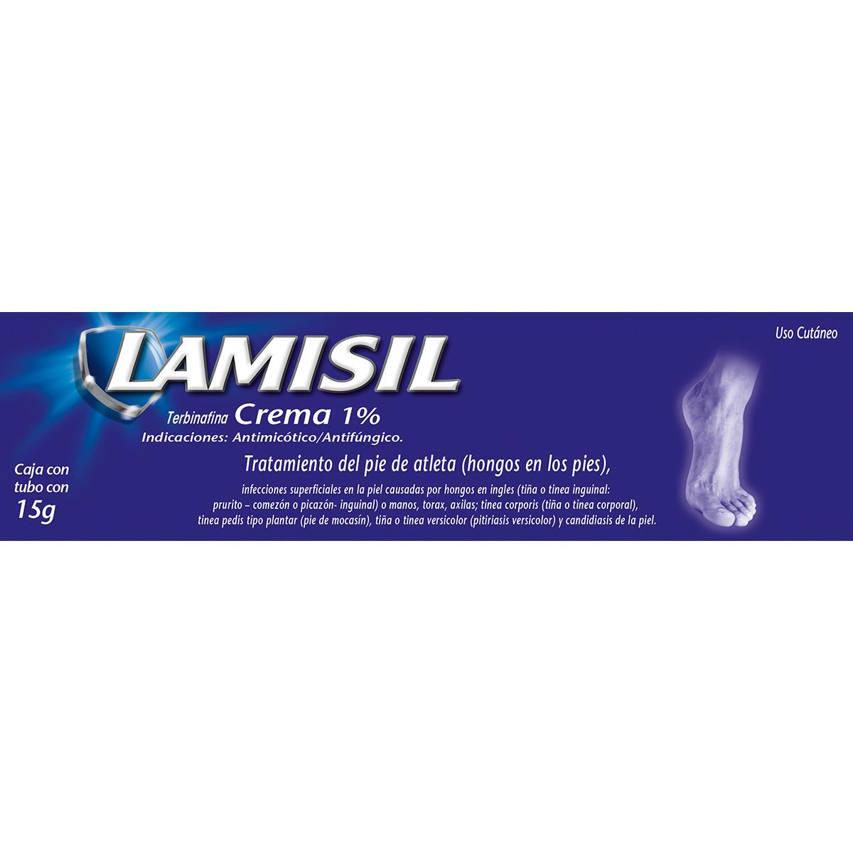 Pomada para el pie de atleta Lamisil Crema 15g