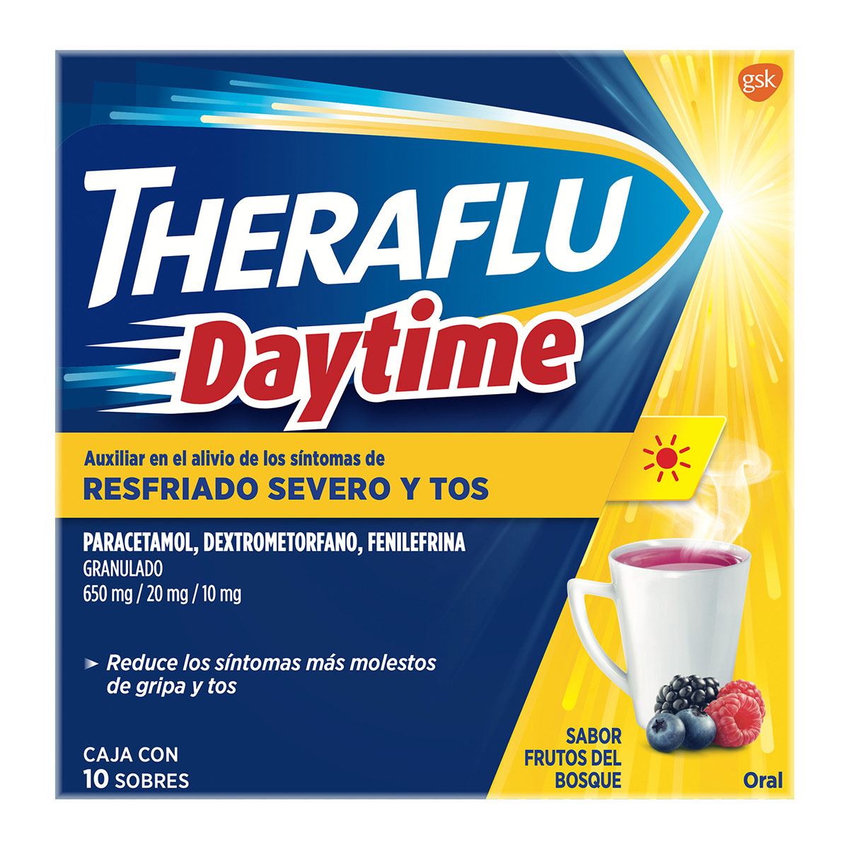 Té Antigripal Theraflu Daytime 10 sobres