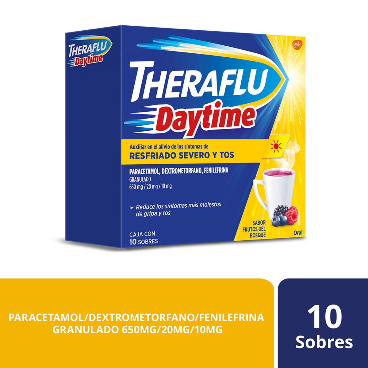 Té Antigripal Theraflu Daytime 10 sobres