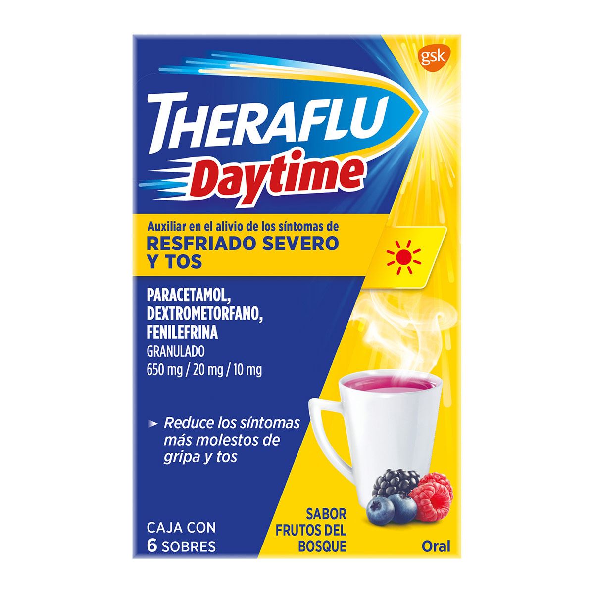 Té Antigripal Theraflu Daytime 6 Sobres