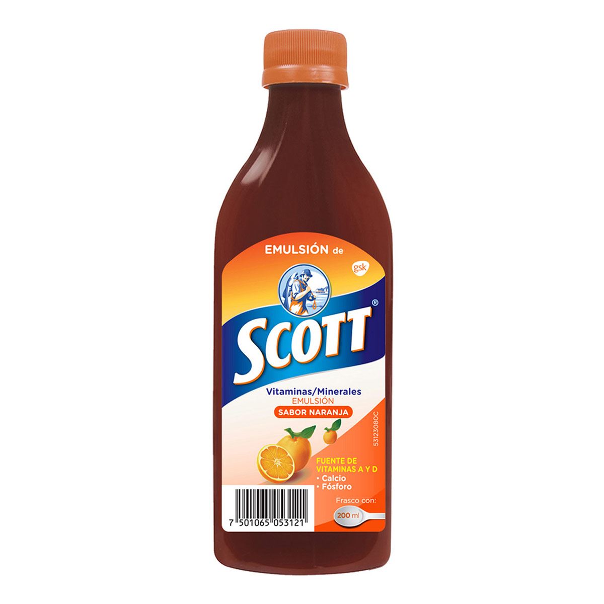 Emulsión Scott Naranja 200ml