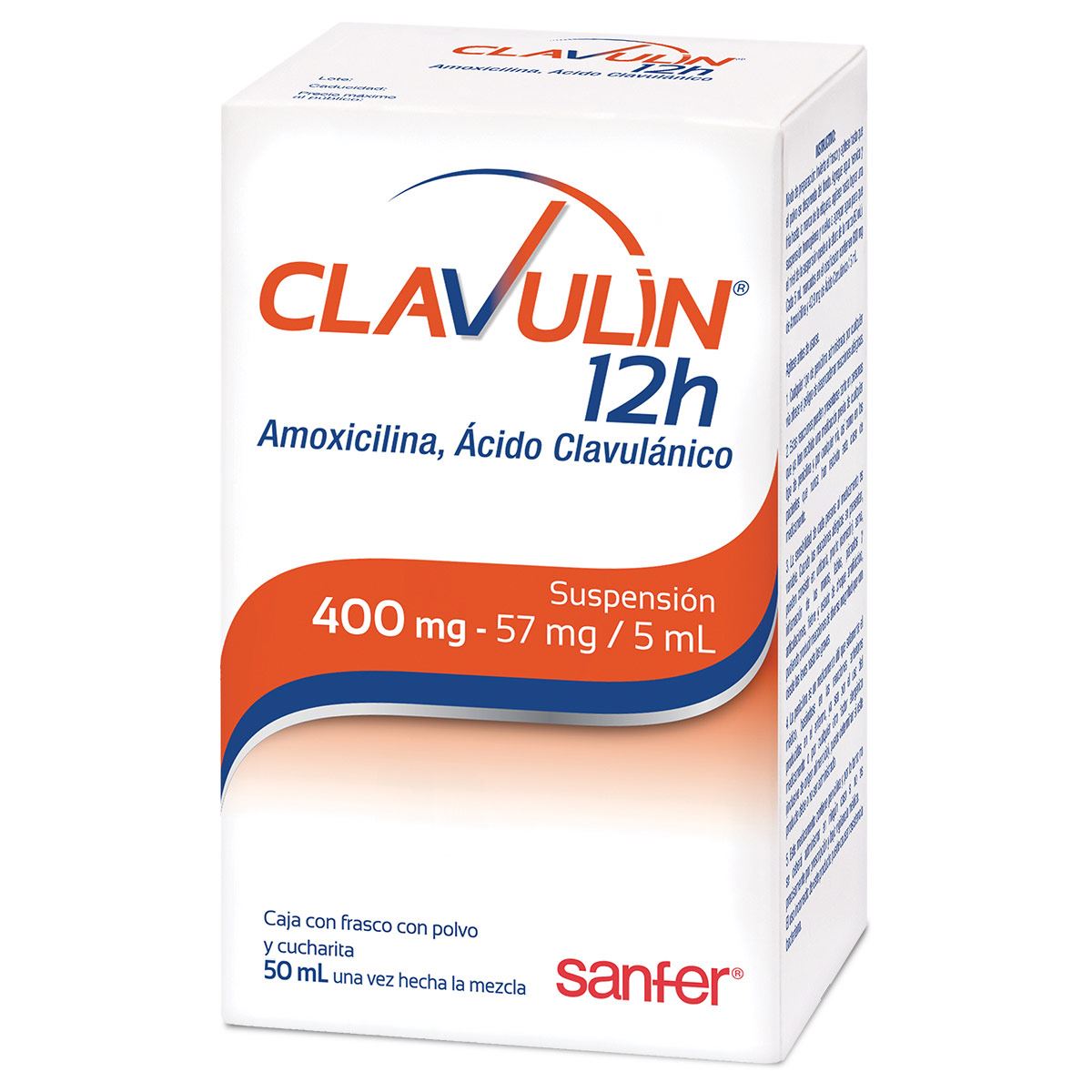 Clavulin 12h 400/57 mg susp 50ml n