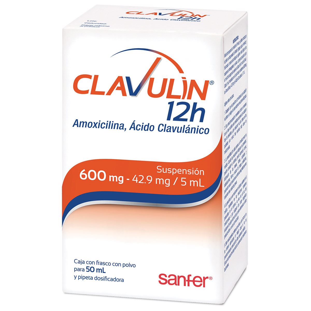 Clavulin 12h susp 600-42.9mg