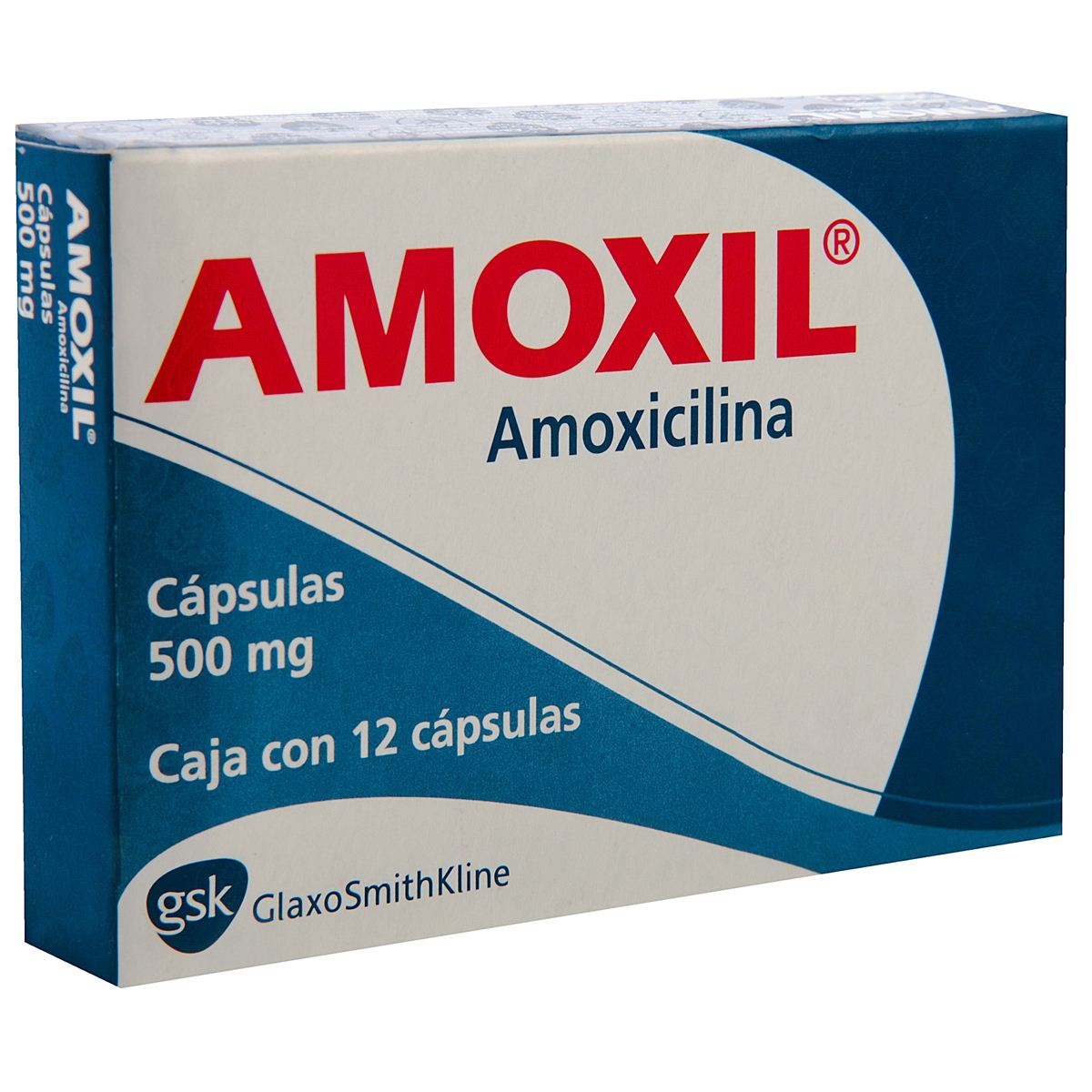 AMOXIL C/12 CAPS. 500 MG. *GSK*