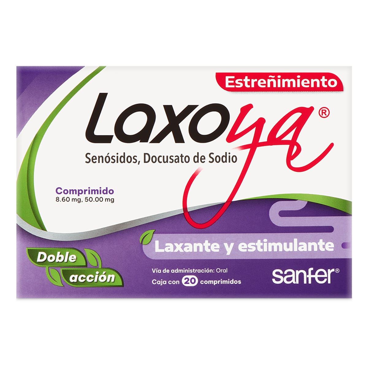 Laxoya Comprimidos 20 8.6/50 mg