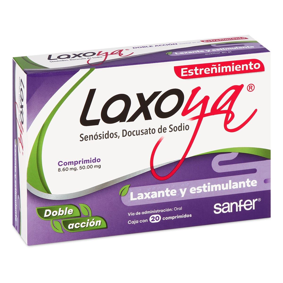 Laxoya Comprimidos 20 8.6/50 mg