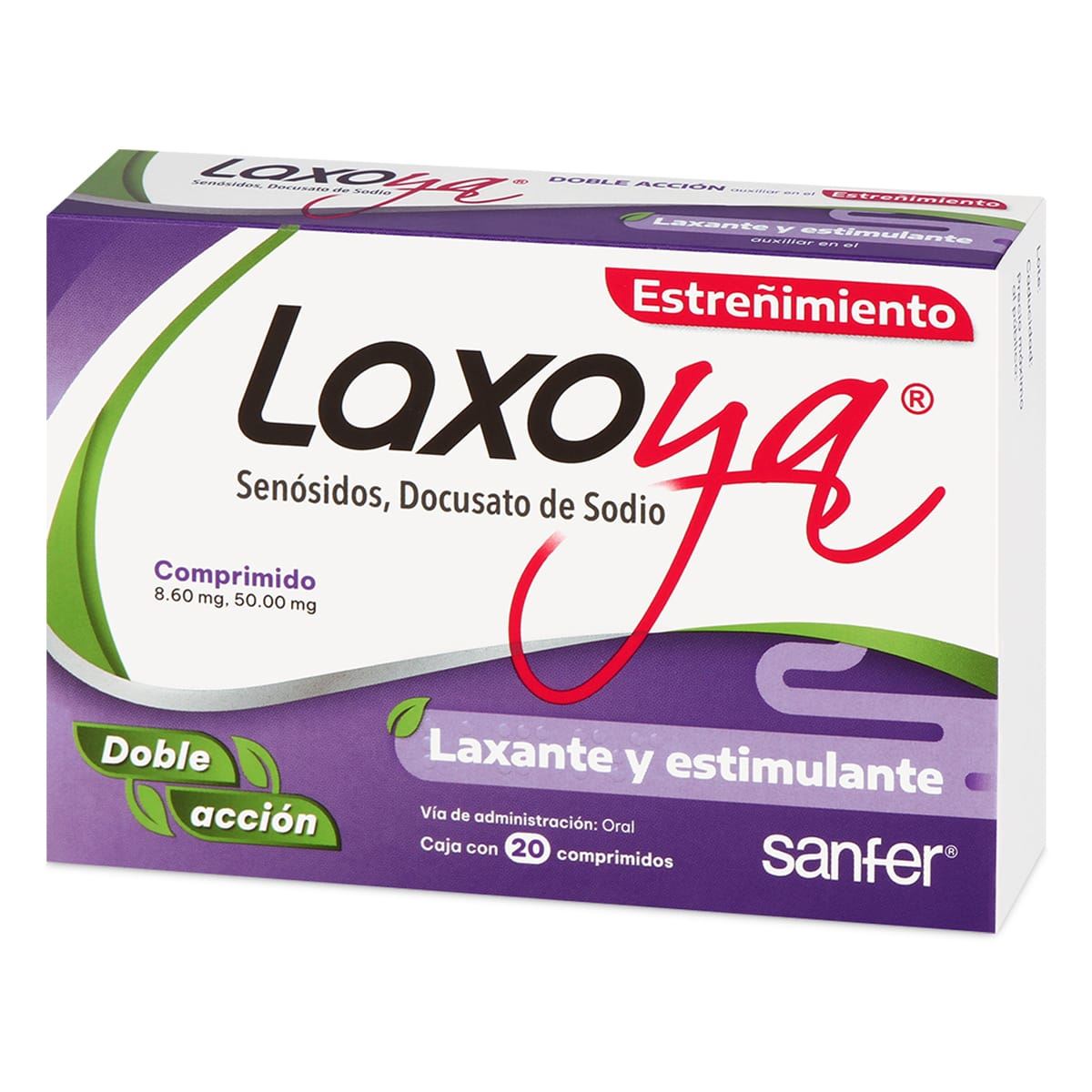 Laxoya Comprimidos 20 8.6/50 mg