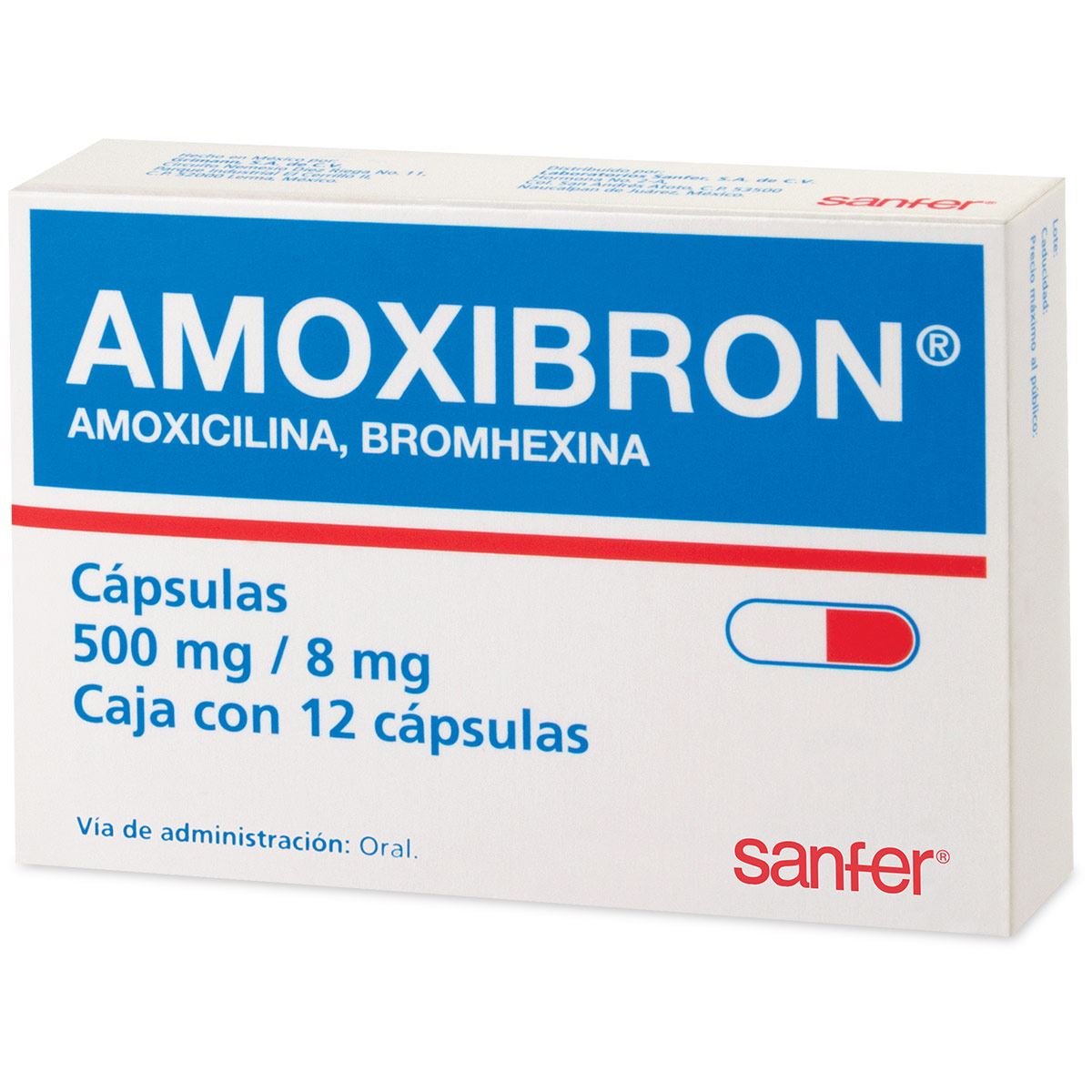 Amoxibron 500 mg. Caps.c/12