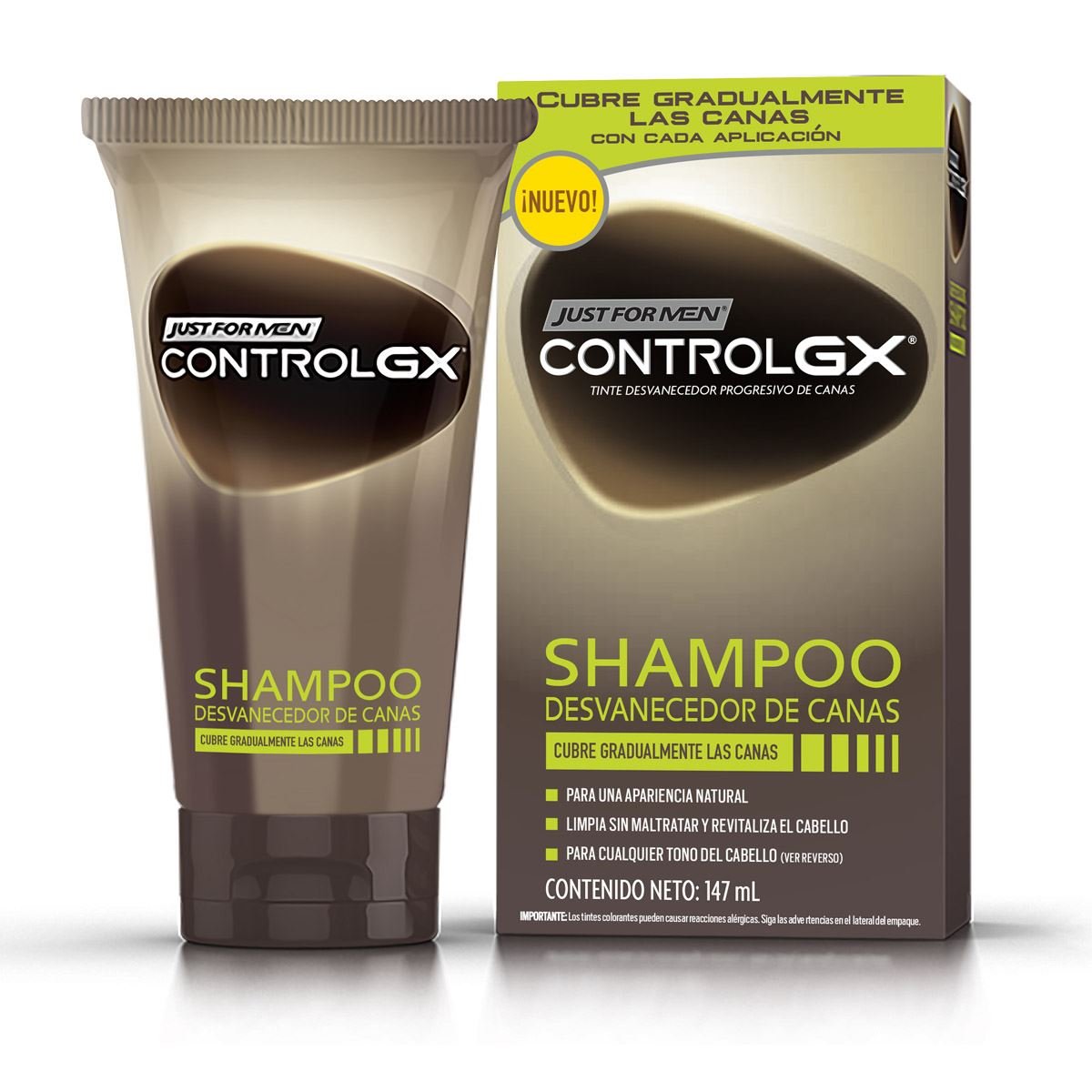 Control Gx Just For Men Tinte en Shampoo