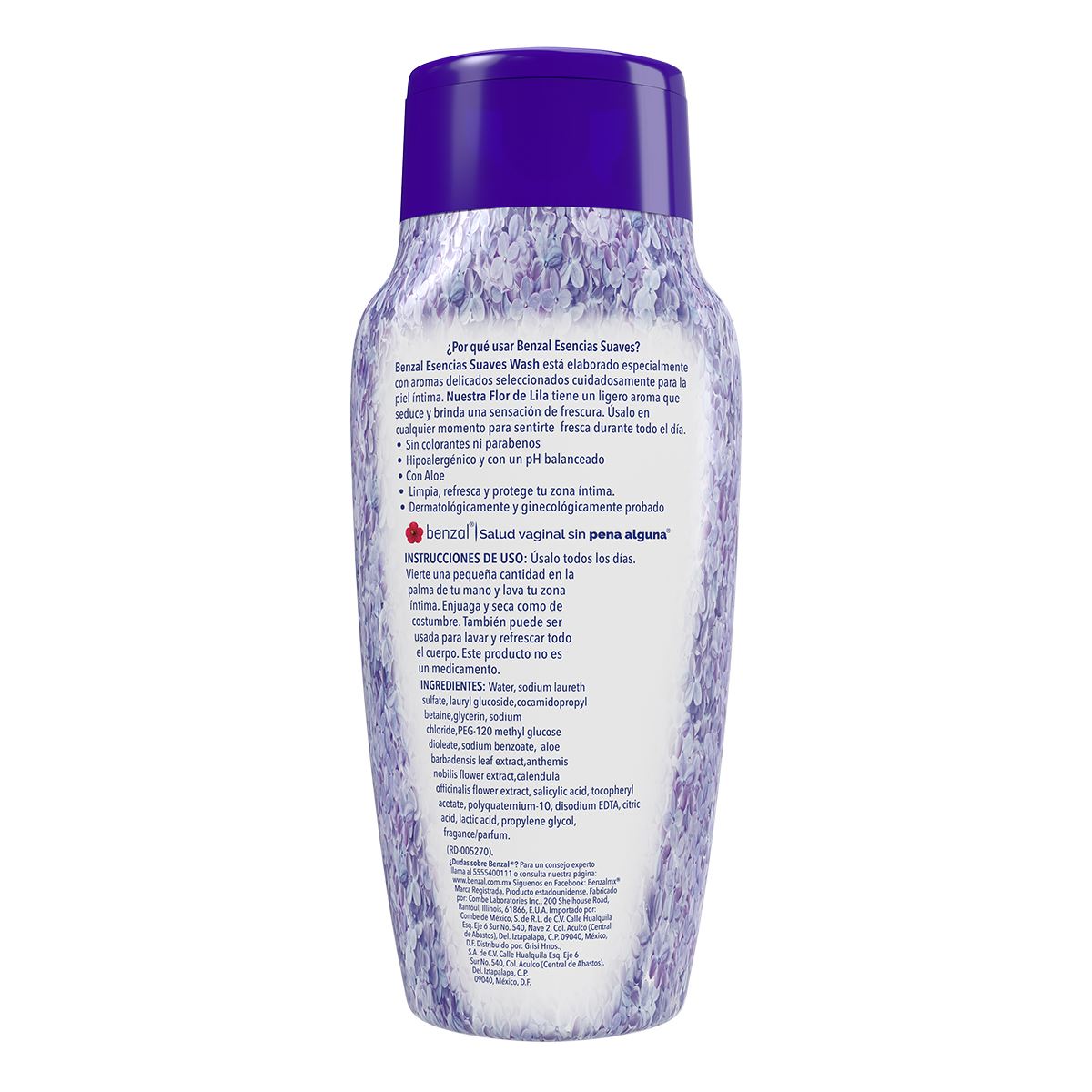 Shampoo Íntimo Flor de Lila Benzal 240ml
