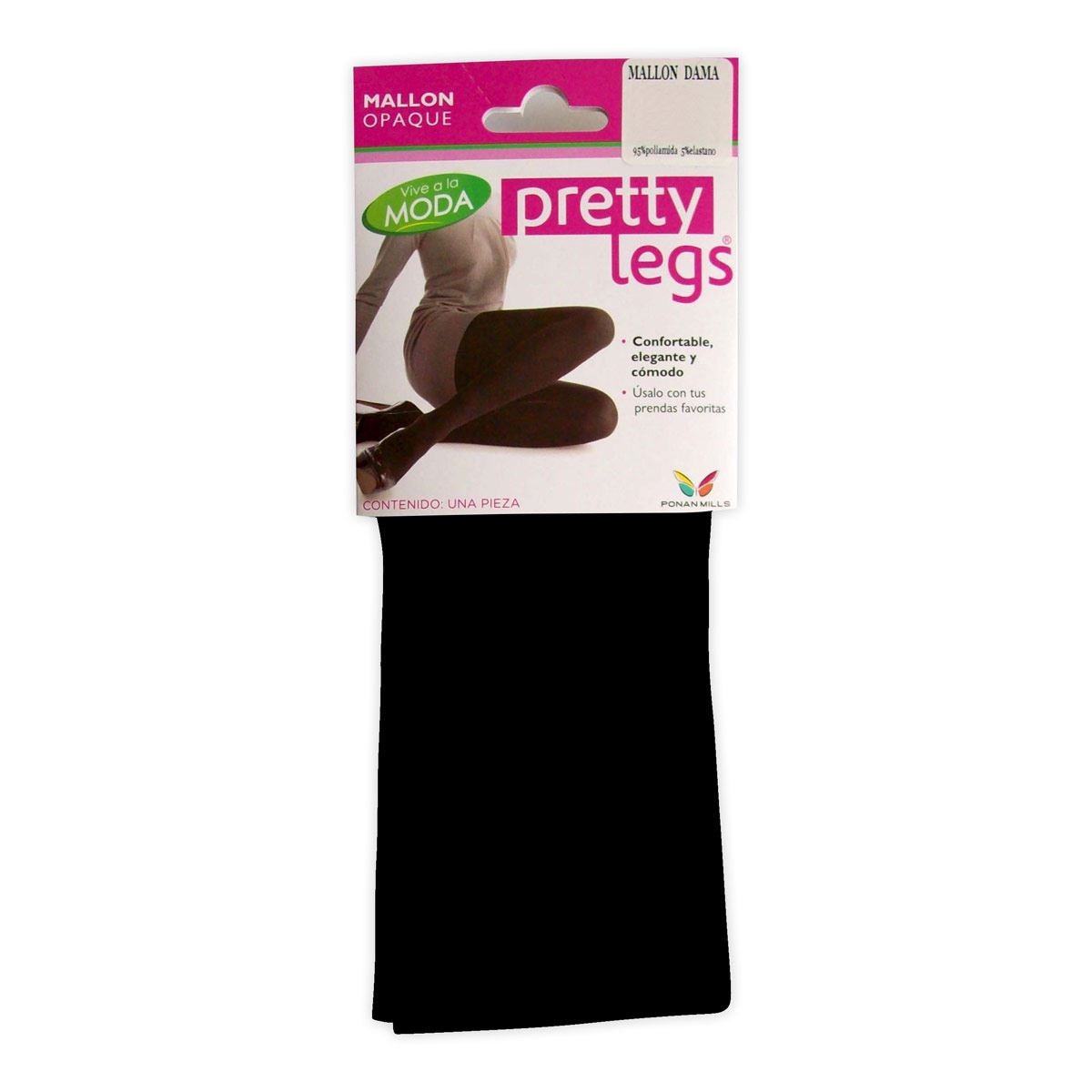 Mallon Opaque Pretty Legs P2028 negro mediano