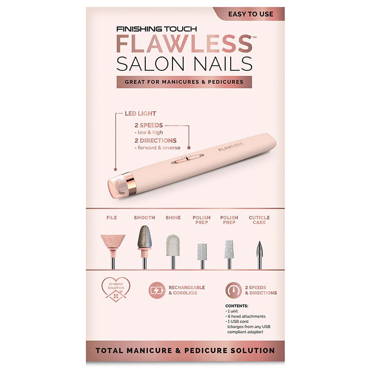 Set de Manicure y Pedicure Flawless Salon Nails