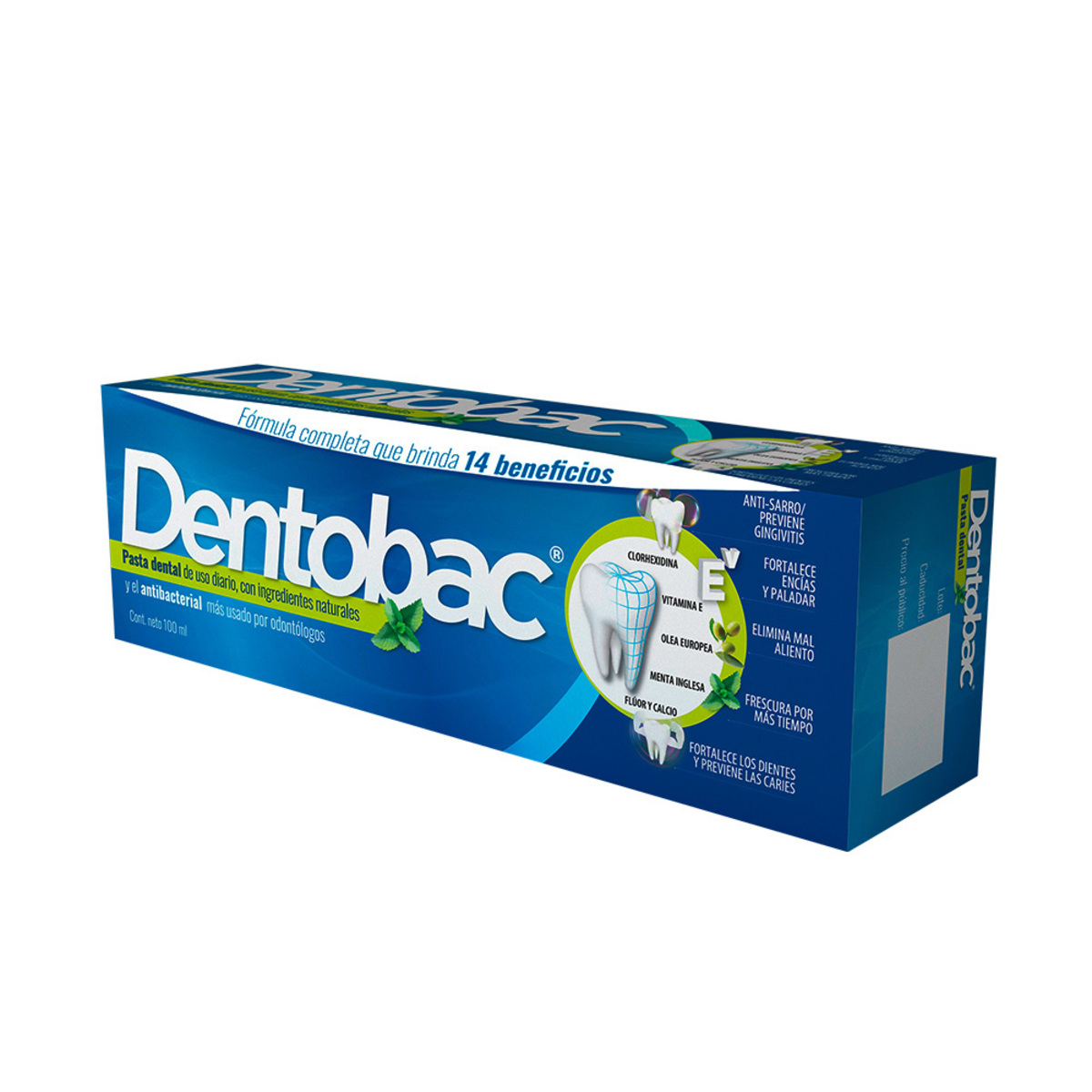 Crema Dental Dentobac 100 ml