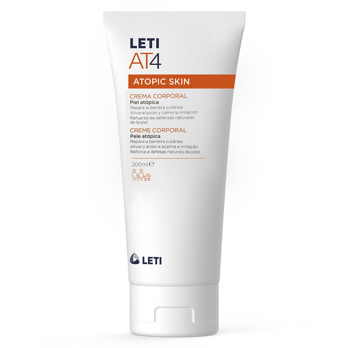 Leti AT4 crema corporal Tub c/200 ml