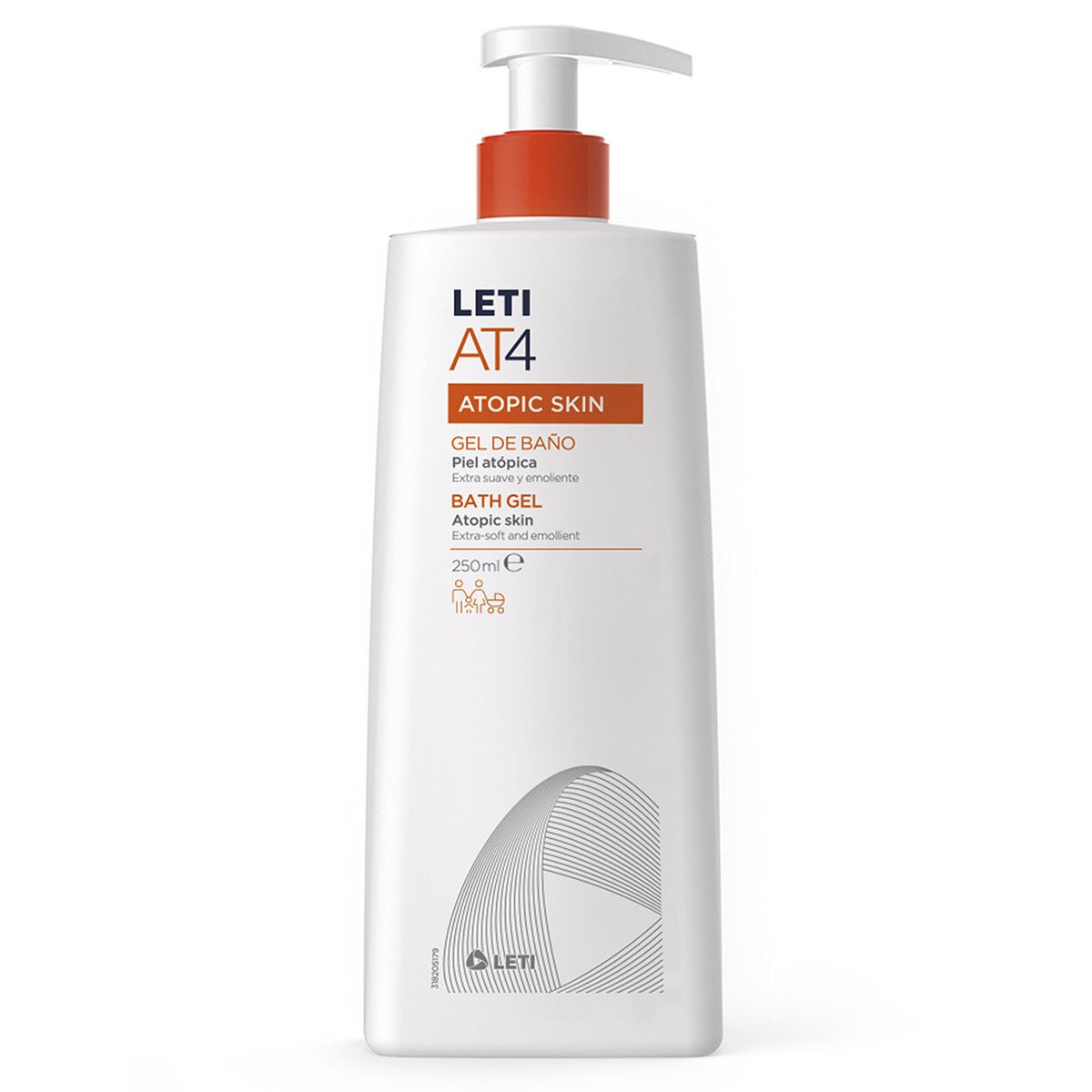 Leti AT4 gel de baño 250 ml