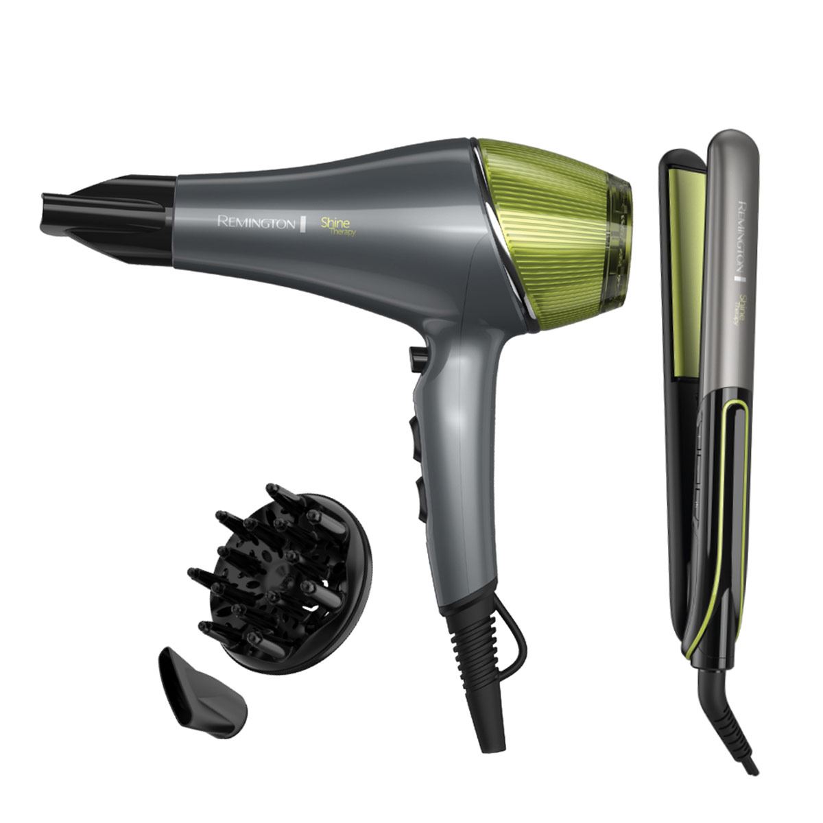 Combo Alaciadora y Secadora Aguacate Macadamia Remington