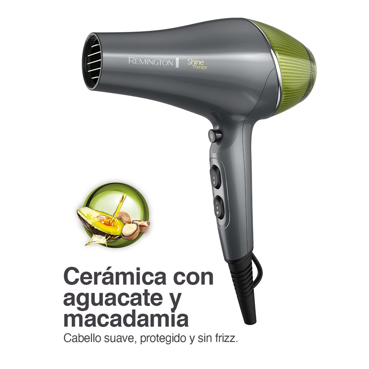 Combo Alaciadora y Secadora Aguacate Macadamia Remington