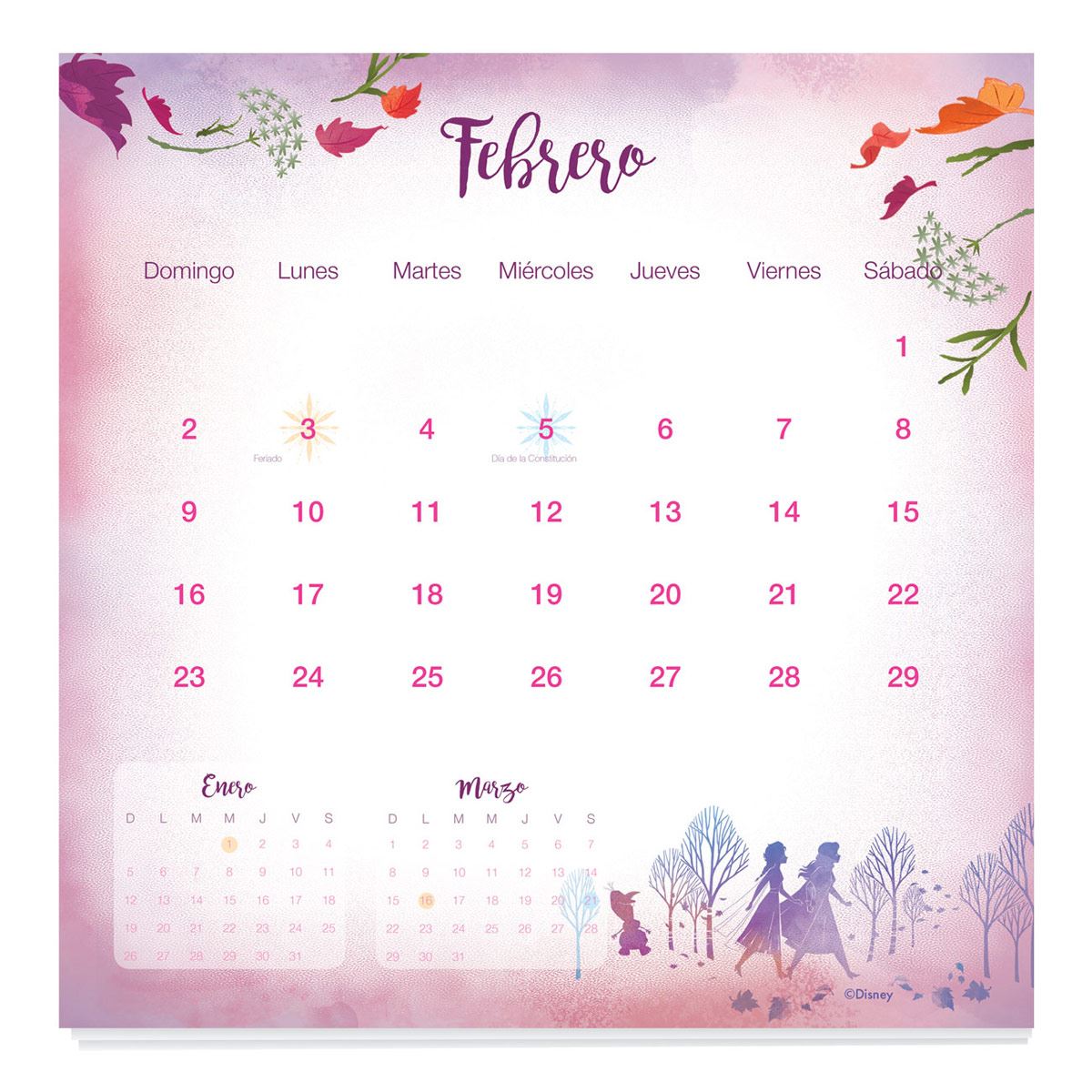 Calendario 2020 Frozen Upak