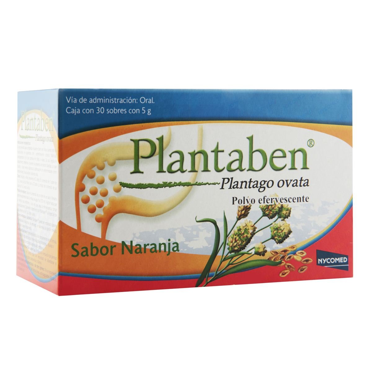 Plantaben (Plantago ovata) Polvo Efervescente 30 Sobres