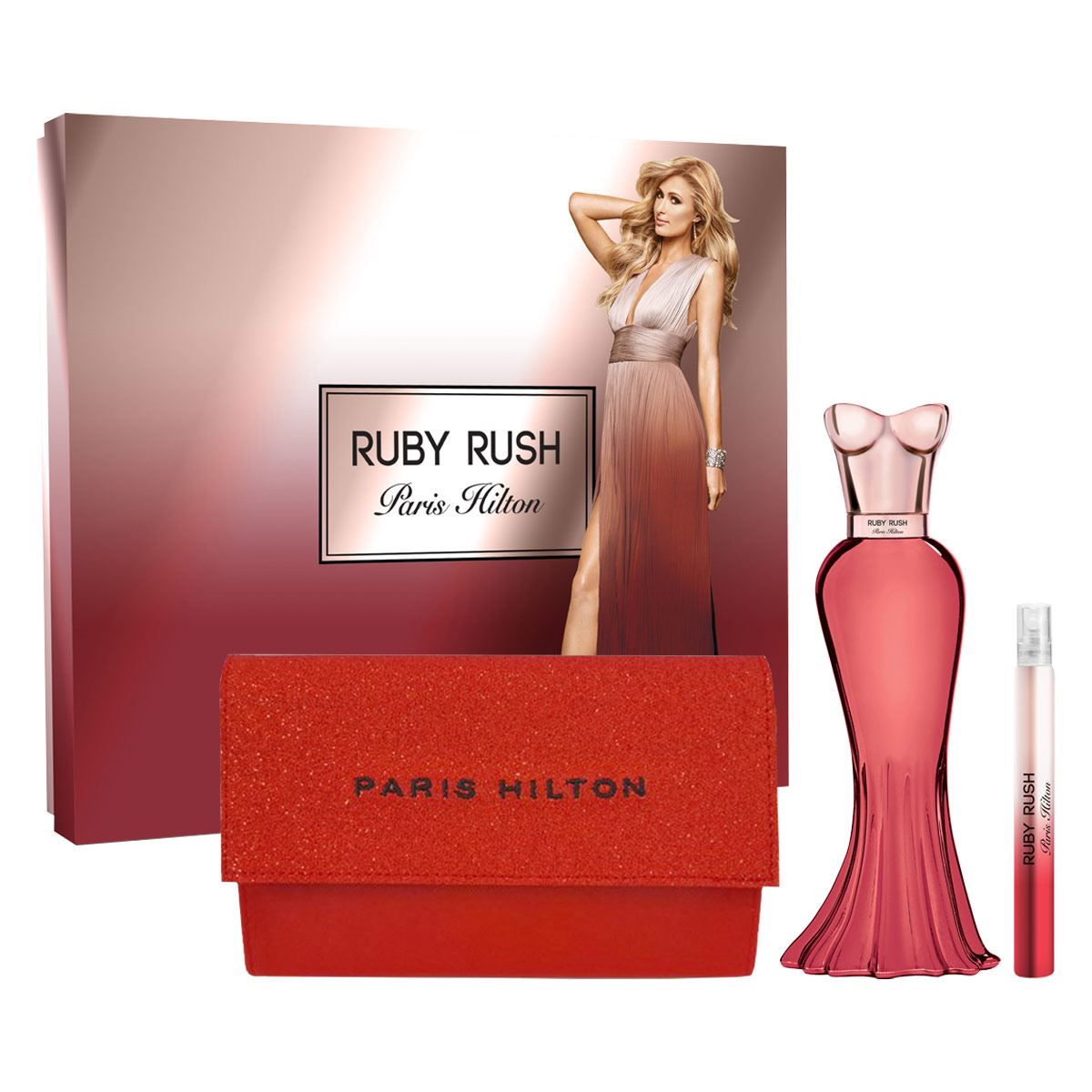 Set Paris Hilton ruby rush edp 100 ml