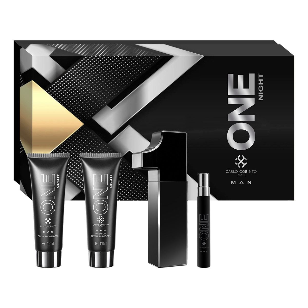 Set Fragancia para Hombre Carlo Corinto One Night Man EDP 100 ml