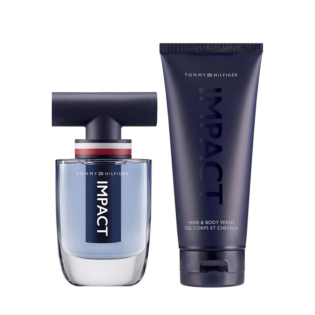 Set para Hombre Tommy Impact Tommy Hilfiger EDT 100ml + Gel de Baño 100 ML + Vial 4ml