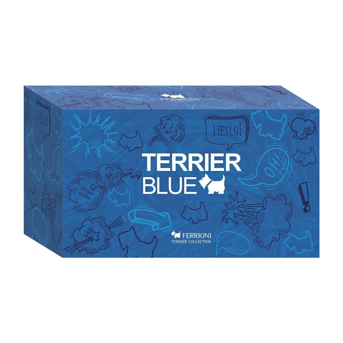 Estuche Fragancia para Hombre Ferrioni Blue EDT 100ml + Perfumero 10ml + Neceser