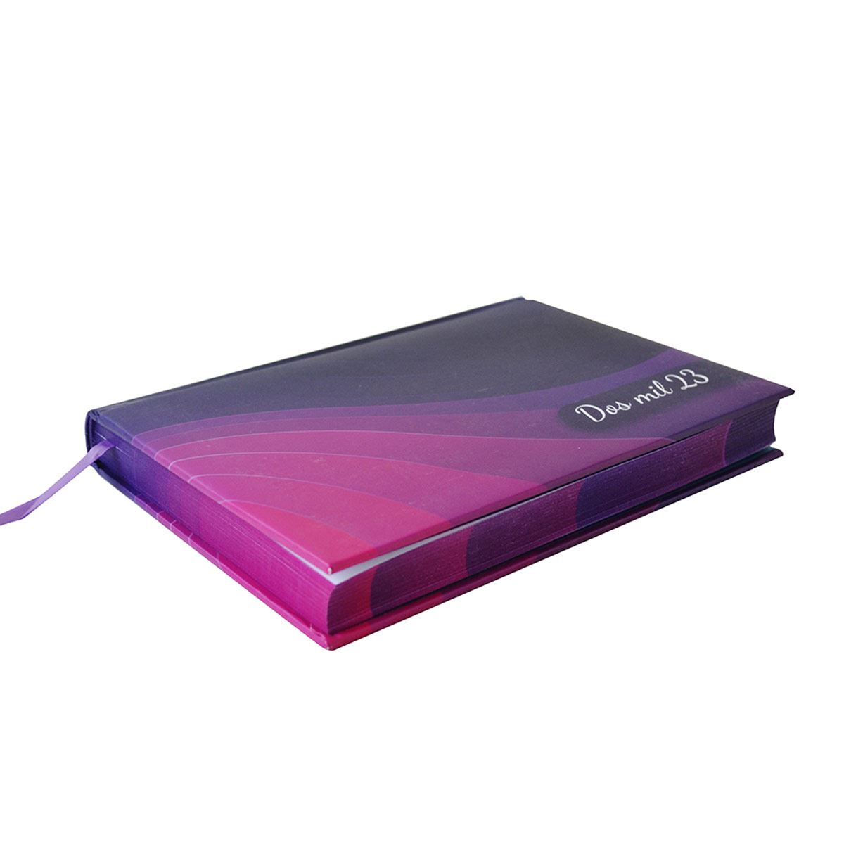 Agenda diaria pastel morado