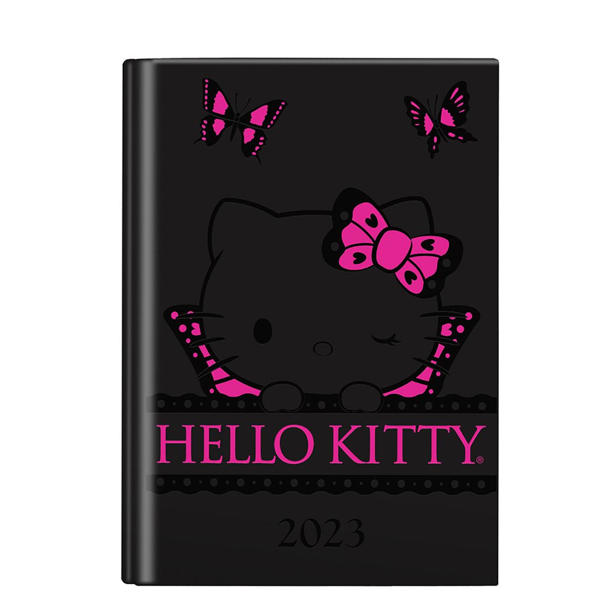 Agenda diaria hello kitty negra